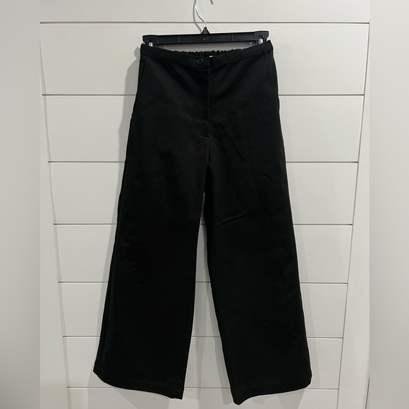 Ciao Lucia black Orlando sustainable canvas pants - Picture 2 of 5